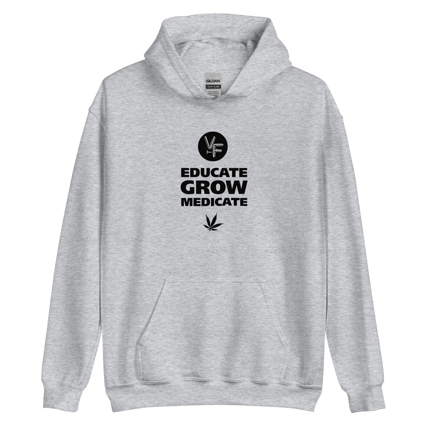 TVF Unisex Hoodie | Educate - Grow - Medicate