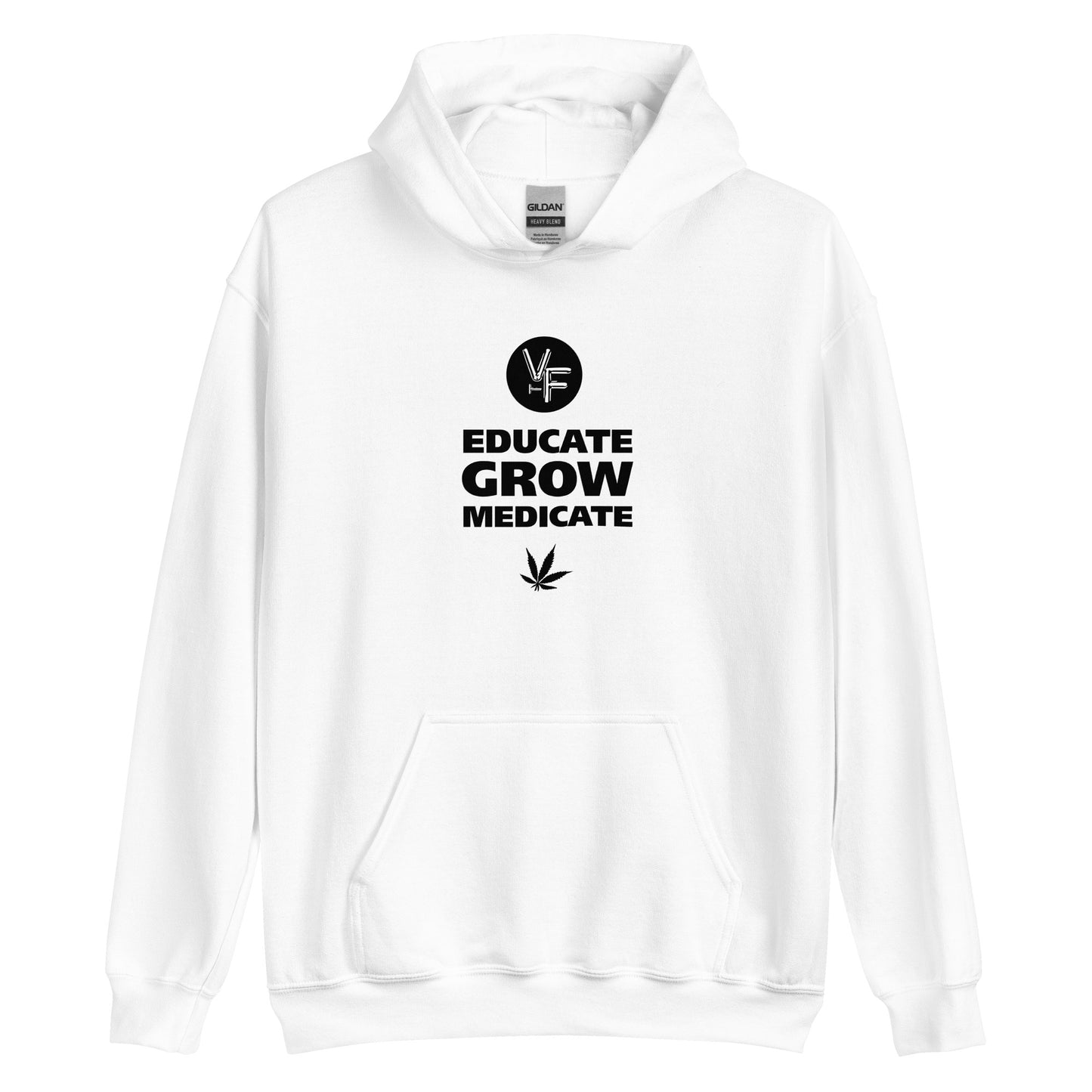 TVF Unisex Hoodie | Educate - Grow - Medicate