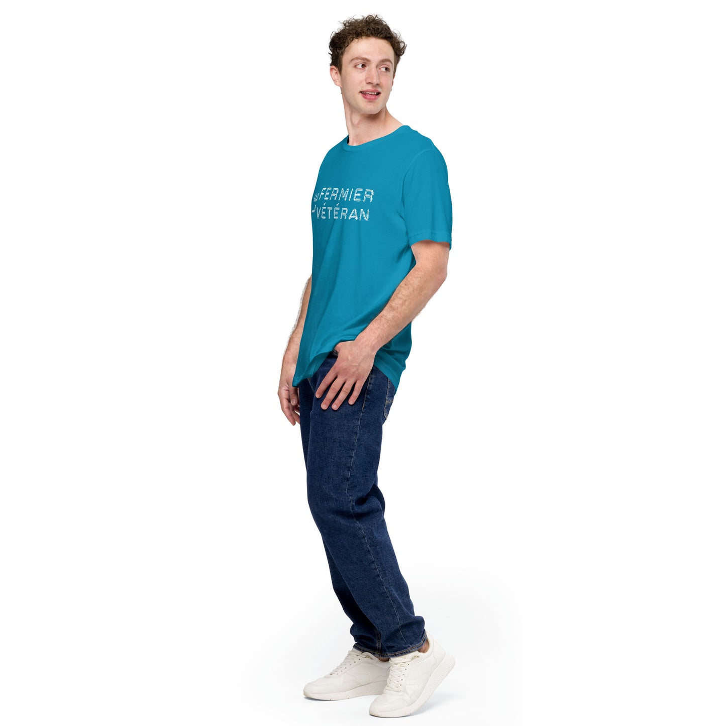 Le Fermier Vétéran basic tee white logo