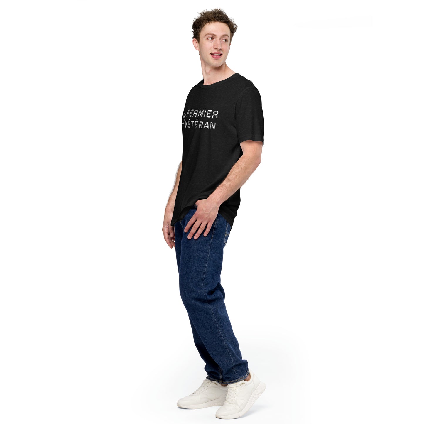 Le Fermier Vétéran basic tee white logo