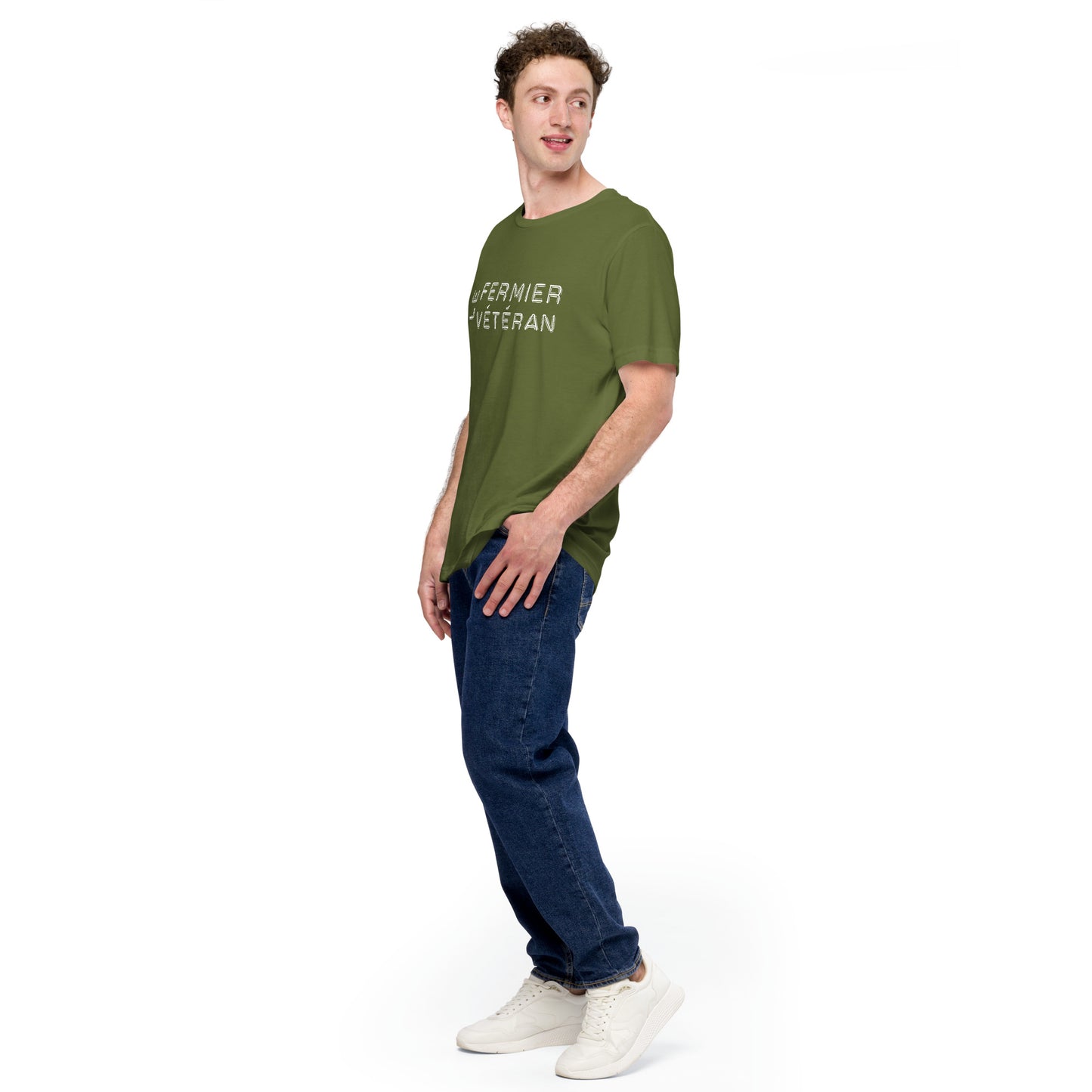Le Fermier Vétéran basic tee white logo