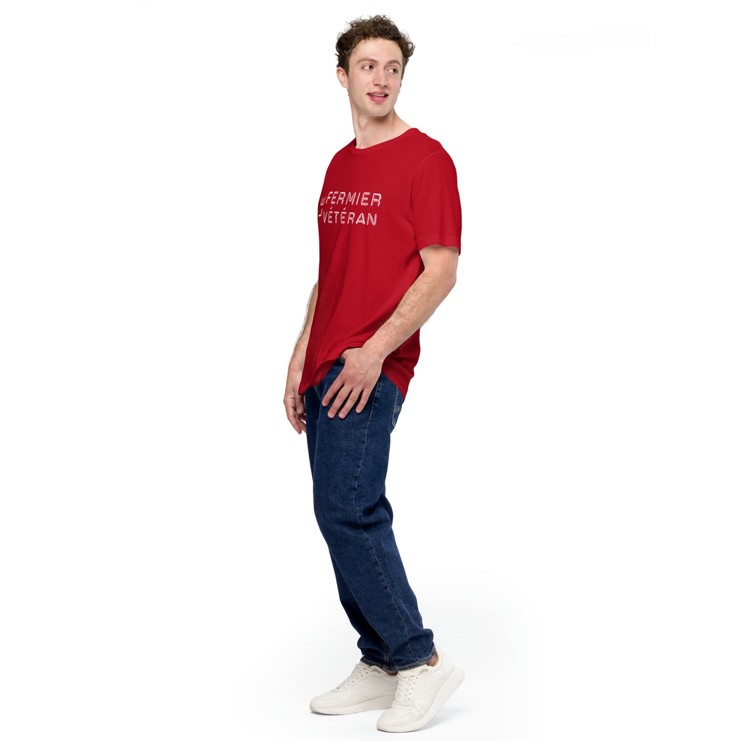 Le Fermier Vétéran basic tee white logo
